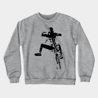 One hand One foot BMX jump Crewneck Sweatshirt